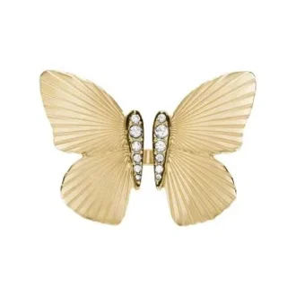 Sutton Butterfly Collection Gold-Tone Stainless Steel Center Focal Ring
