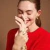Sutton Butterfly Collection Gold-Tone Stainless Steel Center Focal Ring