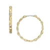 Sutton Evil Eye Gold-Tone Stainless Steel Hoop Earrings