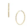 Sutton Evil Eye Gold-Tone Stainless Steel Hoop Earrings