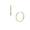 Sutton Evil Eye Gold-Tone Stainless Steel Hoop Earrings