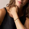 Sutton Gold-Tone Stainless Steel Heart Bracelet