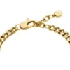 Sutton Gold-Tone Stainless Steel Heart Bracelet