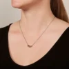 Sutton Heart Tri-Tone Steel Necklace