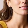 Sutton Heartbeat Gold-Tone Brass Front to Back Earrings