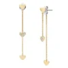 Sutton Heartbeat Gold-Tone Brass Front to Back Earrings