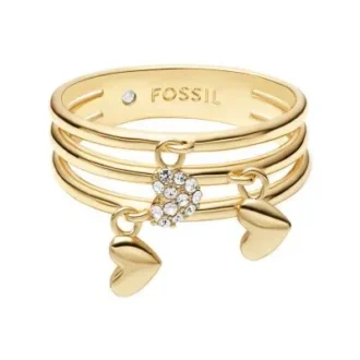 Sutton Heartbeat Gold-Tone Brass Prestack Ring