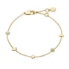 Sutton Heartbeat Gold-Tone Brass Station Bracelet