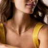Sutton Heartbeat Gold-Tone Brass Station Necklace