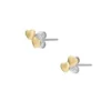 Sutton Heartbeat Gold-Tone Brass Stud Earrings