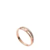 Sutton Hearts To You Rose Gold-Tone Stainless Steel Band Ring