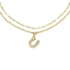 Sutton Horseshoe Gold-Tone Stainless Steel Multi Strand Bracelet