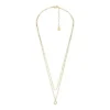 Sutton Horseshoe Gold-Tone Stainless Steel Multi Strand Necklace