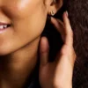 Sutton Horseshoe Gold-Tone Stainless Steel Stud Earrings
