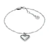 Sutton Legacy Heart Stainless Steel Rotating Chain Bracelet