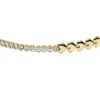 Sutton Love-All Gold-Tone Brass Heart Link Tennis Bracelet