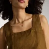 Sutton Modern Meadows Reconstituted Malachite Heart Pendant Necklace