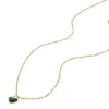 Sutton Modern Meadows Reconstituted Malachite Heart Pendant Necklace