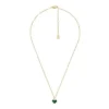 Sutton Modern Meadows Reconstituted Malachite Heart Pendant Necklace