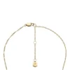 Sutton Shaky Glitz Gold-Tone Stainless Steel Moon and Star Pendant Necklace