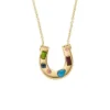 Sutton The Good Luck Collection Gold-Tone Stainless Steel Horseshoe Pendant Necklace