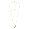 Sutton The Good Luck Collection Gold-Tone Stainless Steel Horseshoe Pendant Necklace