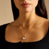 Sutton Yours Truly Gold-Tone Stainless Steel Pendant Necklace