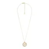Sutton Yours Truly Gold-Tone Stainless Steel Pendant Necklace