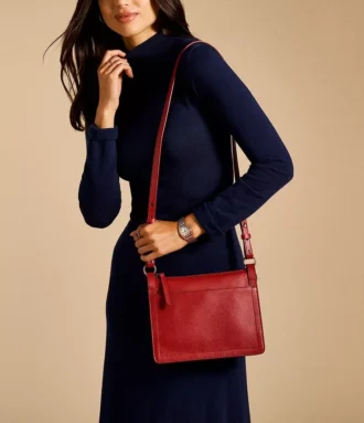 Taryn Leather Crossbody Bag