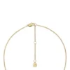 Aquarius Sutton Zodiac Gold-Tone Stainless Steel Blue Lapis Pendant Necklace