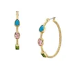 The Good Luck Collection Gold-Tone Stainless Steel Hoop Earrings