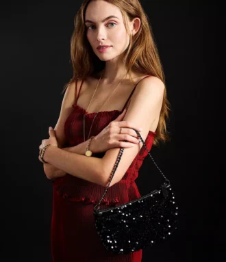 The Wizard of Oz x Fossil Special-Edition Black Sequin Jolie Bag