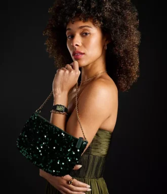 The Wizard of Oz x Fossil Special-Edition Emerald Sequin Jolie Bag