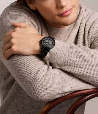 Townsman Automatic Black Stainless Steel Watch