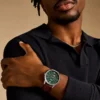 Townsman Automatic Brown Leather Watch