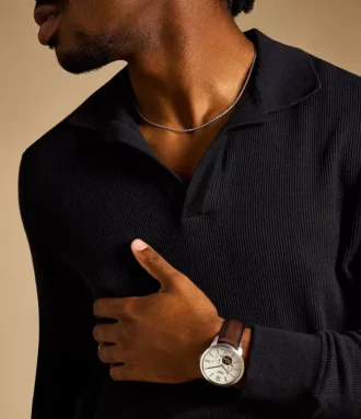 Townsman Automatic Brown Leather Watch