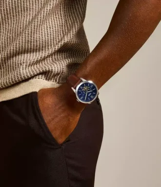 Townsman Automatic Brown Leather Watch