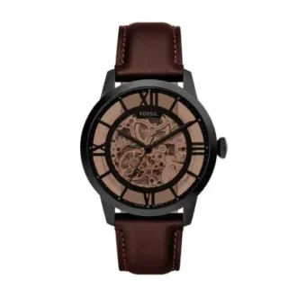 Townsman Automatic Dark Brown Leather Watch