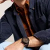Townsman Automatic Dark Brown Leather Watch