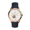 Townsman Automatic Navy Leather Watch
