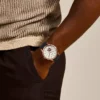 Townsman Automatic Navy Leather Watch