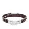 Townsman Brown Multi-Strand Leather Bracelet