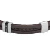 Townsman Leather Essentials Brown Leather Strap Bracelet