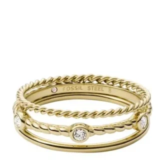 Val Vintage Heritage Gold-Tone Stainless Steel Prestack Ring