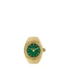 Watch Ring Two-Hand Gold-Tone Stainless Steel