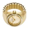 Watch Ring Two-Hand Gold-Tone Stainless Steel