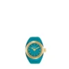 Watch Ring Two-Hand Gold-Tone Stainless Steel