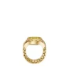 Watch Ring Two-Hand Gold-Tone Stainless Steel