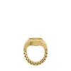 Watch Ring Two-Hand Gold-Tone Stainless Steel