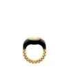 Watch Ring Two-Hand Gold-Tone Stainless Steel